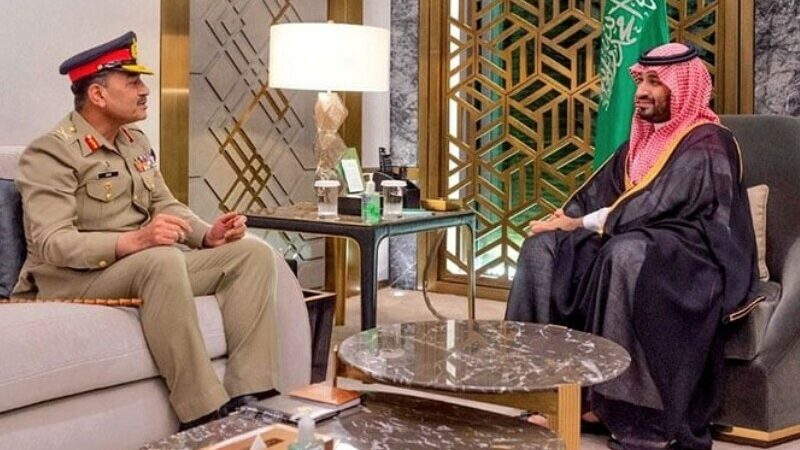 آرمی چیف کی سعودی ولی عہد سے ملاقات
