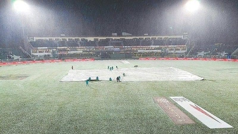 پہلا ٹی 20 بارش کے باعث میچ بے نتیجہ ختم