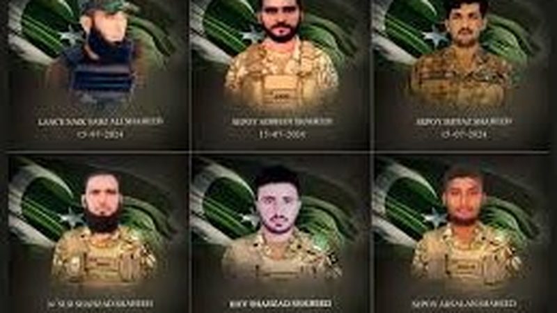 دہشتگردوں کے حملے میں 8 اہلکار شہید، جوابی کارروائی میں 10 حملہ آور ہلاک