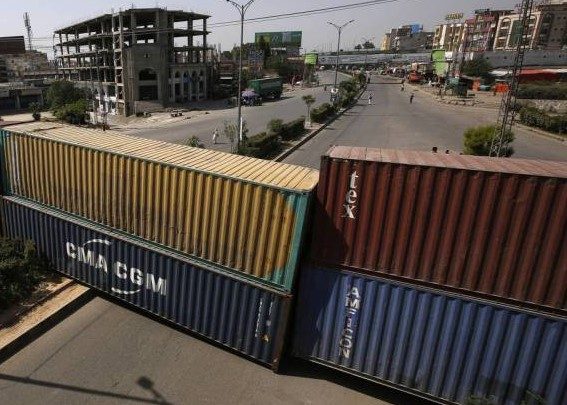 تحریک انصاف کا جلسہ: اسلام آباد کے داخلی اور خارجی راستے سیل