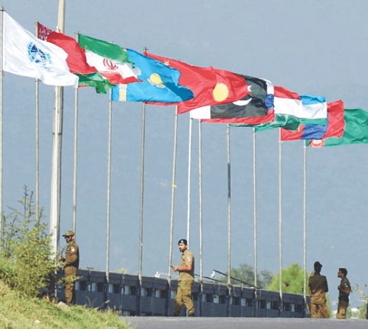 ایس سی او اجلاس میں شرکت کیلئے مہمانوں کی کنونشن سینٹر آمد