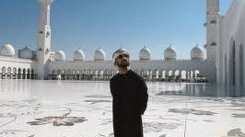 دلجیت سنگھ دوسانجھ شیخ زید مسجدابوظبی میں