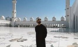 دلجیت سنگھ دوسانجھ شیخ زید مسجدابوظبی میں