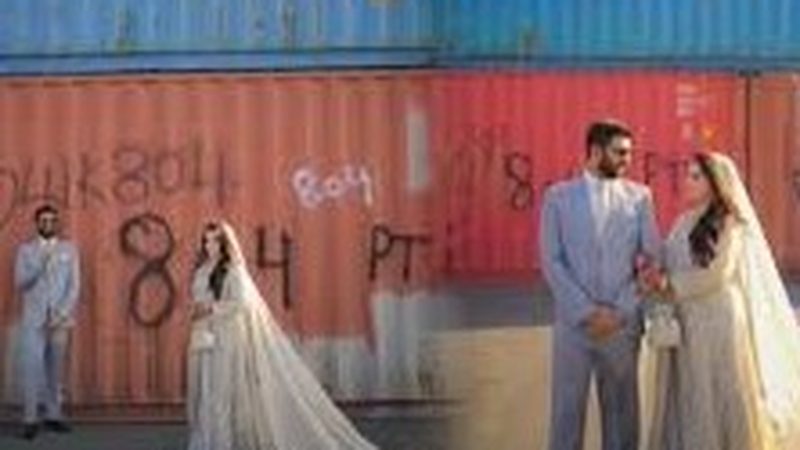اسلام آباد کے جوڑے کا کنٹینرز کیساتھ فوٹو شوٹ وائرل
