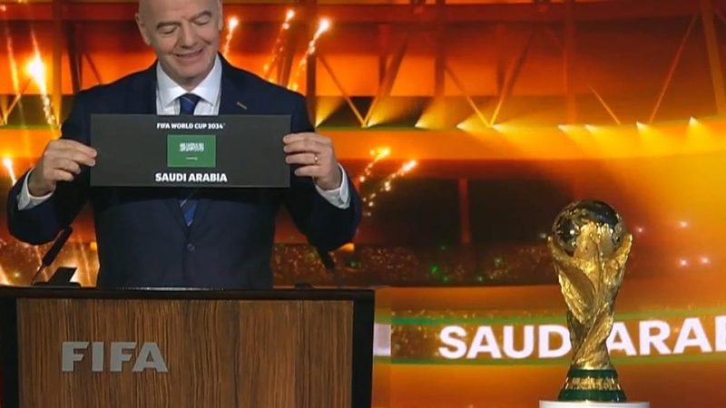 سعودی عرب فٹ بال ورلڈ کپ 2034 کی میزبانی کرے گا: فیفا