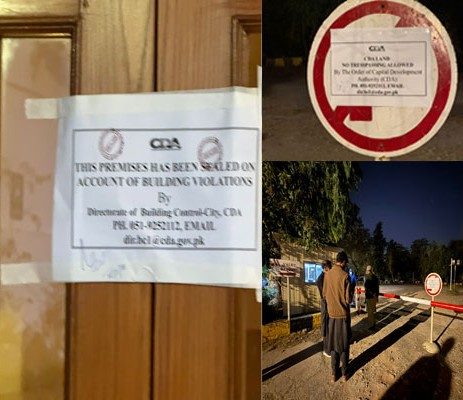 CDA نے میریٹ ہوٹل کو قانونی خلاف ورزیوں پر سیل