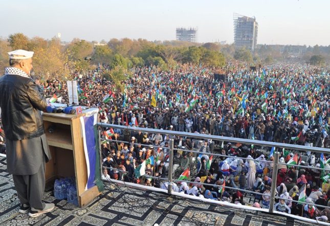 جماعت اسلامی کا ایف نائن پارک میں غزہ ملین مارچ