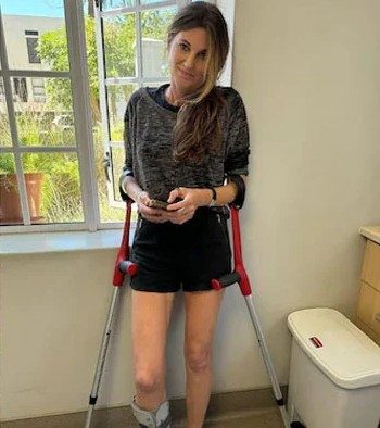 جمائما جنوبی افریقا میں پہاڑی سے گر کر زخمی
