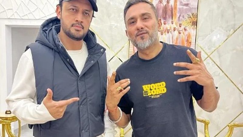 عاطف اسلم اور ہنی سنگھ کی ملاقات کی تصویر وائرل