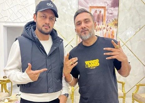 عاطف اسلم اور ہنی سنگھ کی ملاقات کی تصویر وائرل