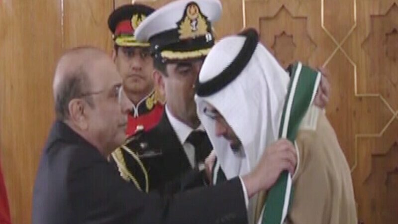 ابو ظبی کے ولی عہد کو نشان پاکستان