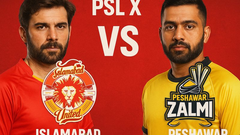 آج اسلام آباد یونائیٹڈ کا مقابلہ پشاور زلمی