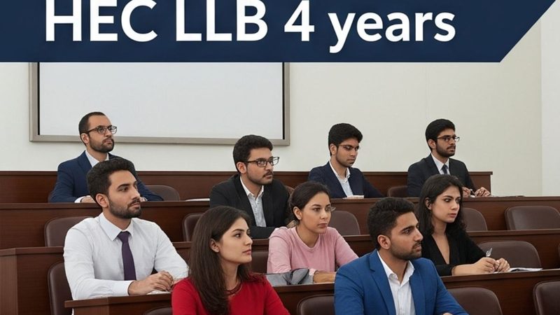 ایل ایل بی ڈگری پروگرام 5 سال کی بجائے 4 سال کر دیا گیا