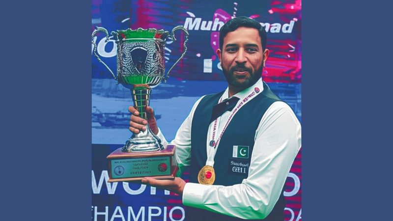 محمد آصف نے فائنل میں بھارتی کو شکست دیکر ورلڈ ٹائٹل جیت لیا