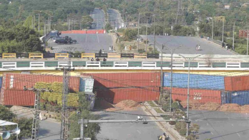 احتجاج راولپنڈی اور اسلام آباد میں تیسرے روز داخل