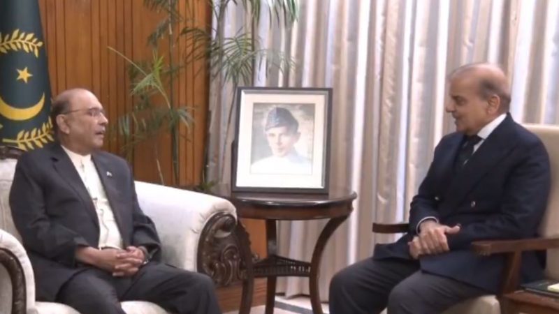 زرداری اورشہباز شریف کی ملاقات