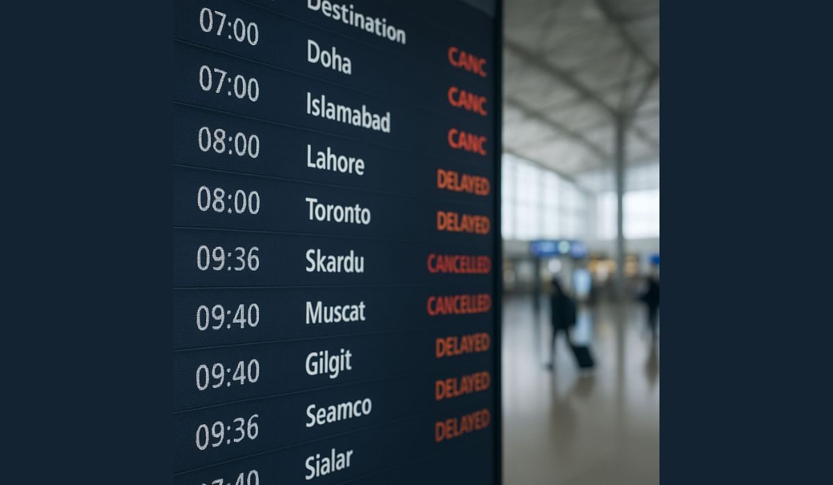 فلائٹ آپریشن متاثر، متعدد پروازیں منسوخ