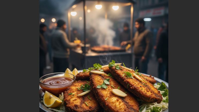 فوڈ اسٹریٹس میں سردی کی شدت...مچھلی کی لذت