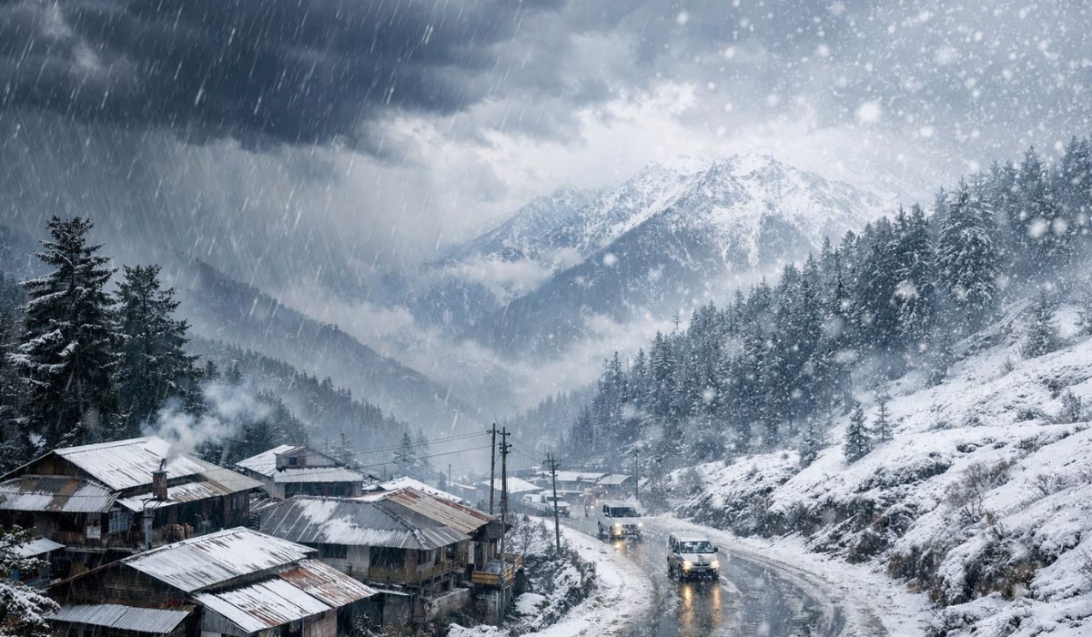 تیز ہواؤں کے ساتھ بارش اور برفباری کا امکان