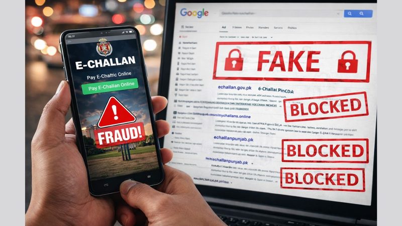 ای چالان فراڈ: 100 سے زائد جعلی ویب سائٹس بلاک
