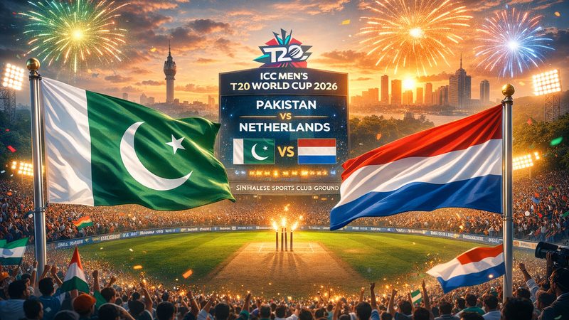 پاکستان کا نیدرلینڈز کے خلاف پہلے فیلڈنگ کا فیصلہ