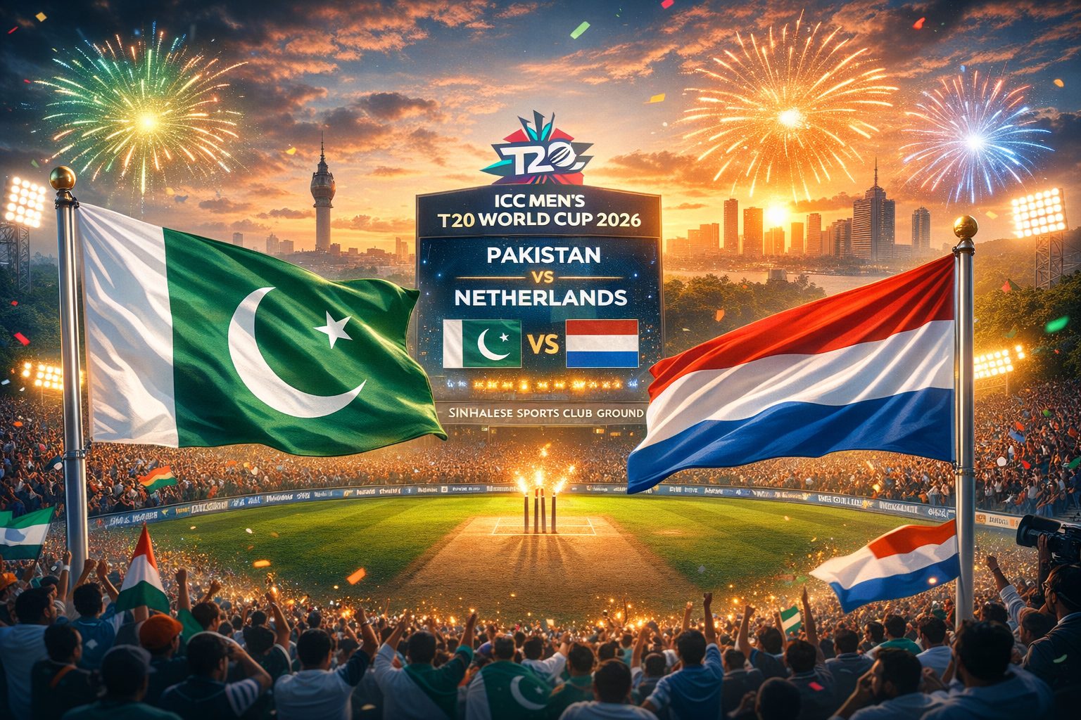 پاکستان کا نیدرلینڈز کے خلاف پہلے فیلڈنگ کا فیصلہ