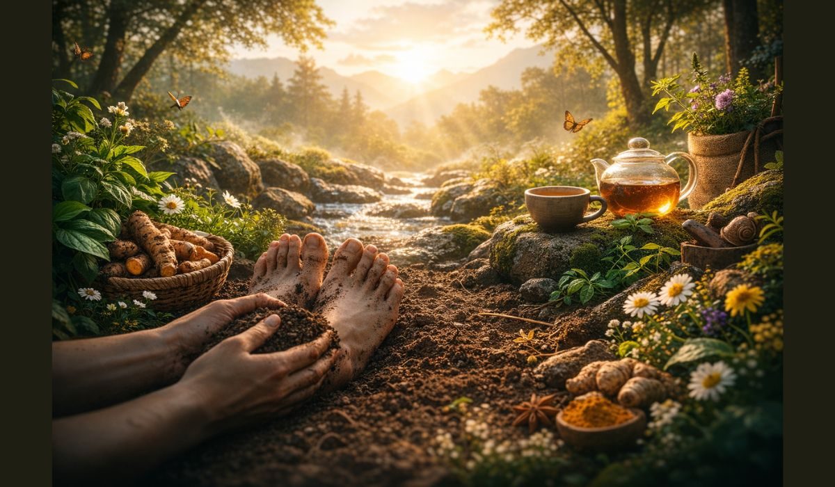 مٹی سے جڑنا: صحت اور سکون کا قدرتی راز