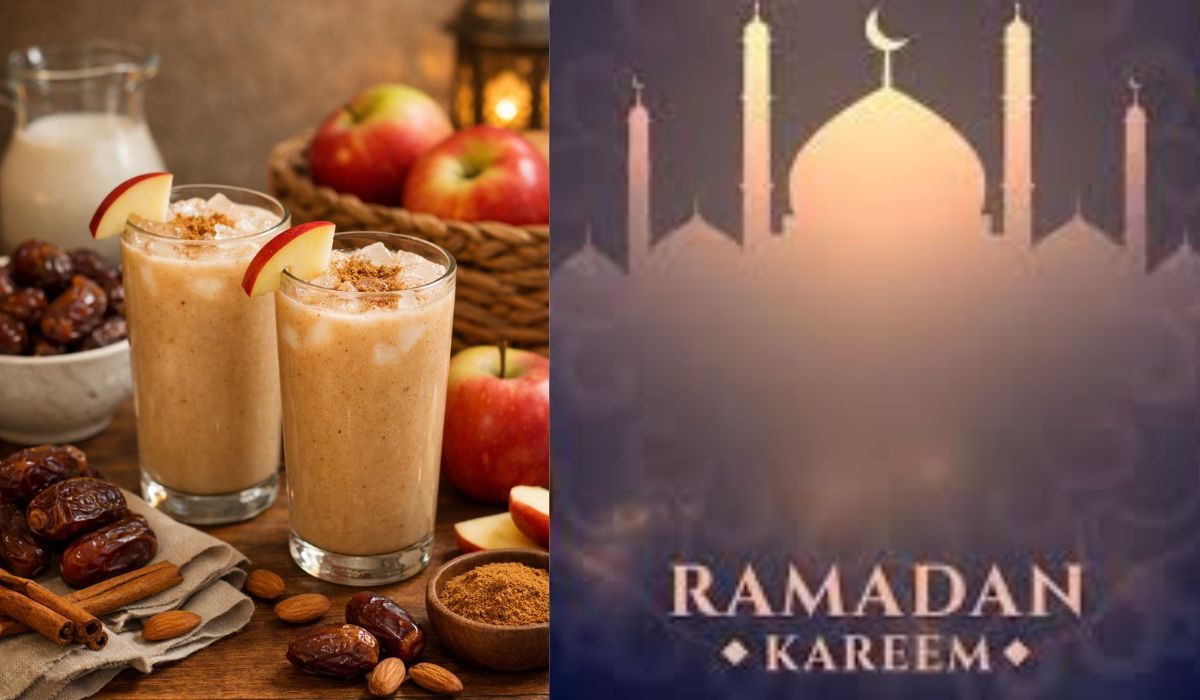 سیب اور کھجور جوس رمضان میں توانائی بخش مشروب
