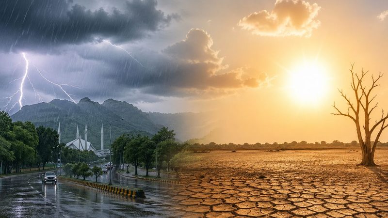 مختلف علاقوں میں بارش، دیگر حصوں میں گرمی برقرار