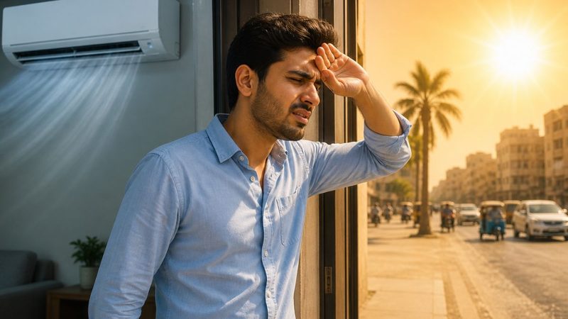 شدید گرمی میں اے سی سے باہر نکلنے کے اثرات