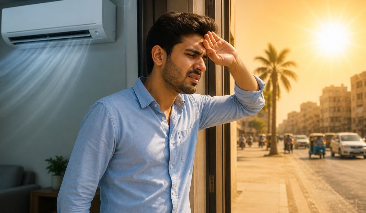 شدید گرمی میں اے سی سے باہر نکلنے کے اثرات