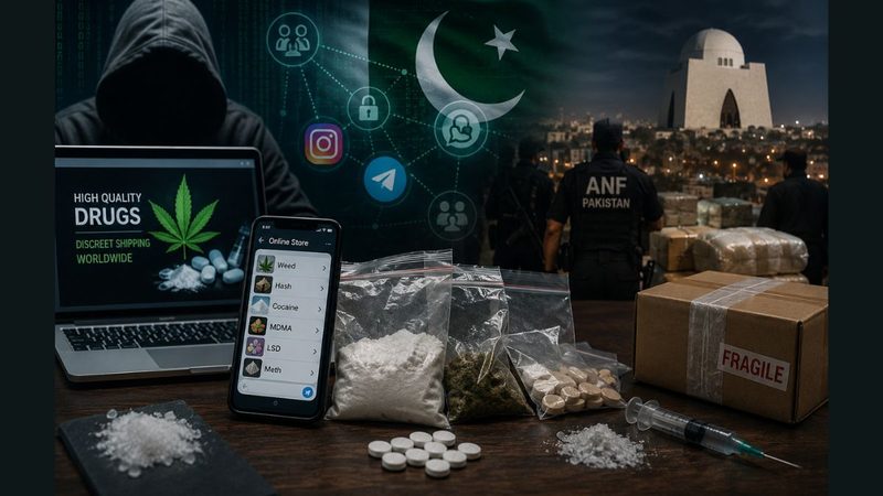 آن لائن منشیات نیٹ ورک کی سرگرمیاں جاری