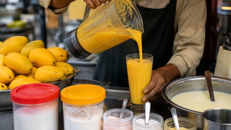 کیمیکلز سے تیار آم شیک صحت کے لیے خطرہ