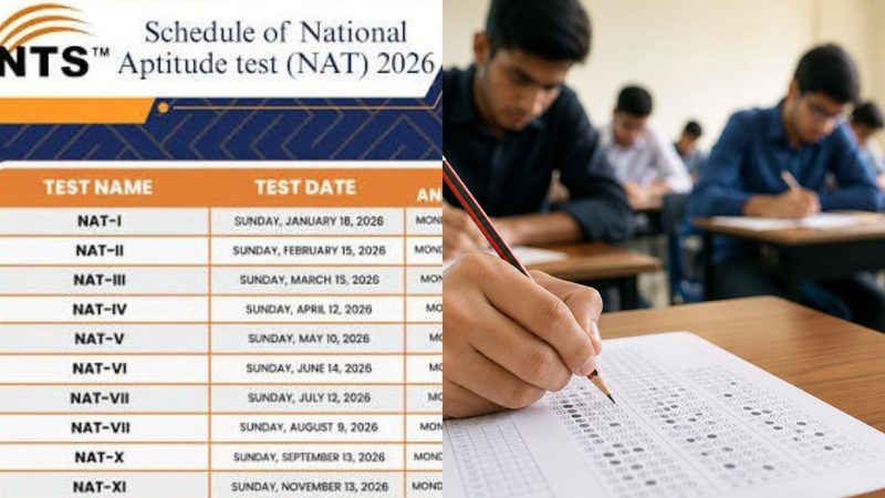 NAT-VI ٹیسٹ 14 جون کو ملک بھر میں منعقد