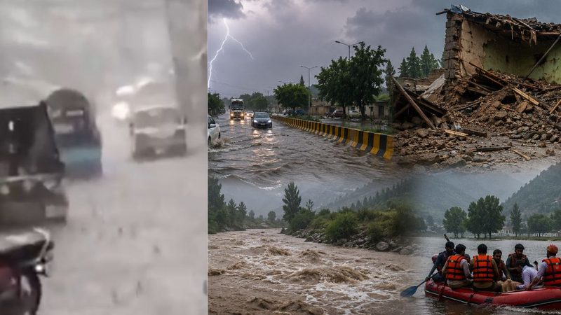 مون سون: مختلف حادثات میں 9 افراد جاں بحق