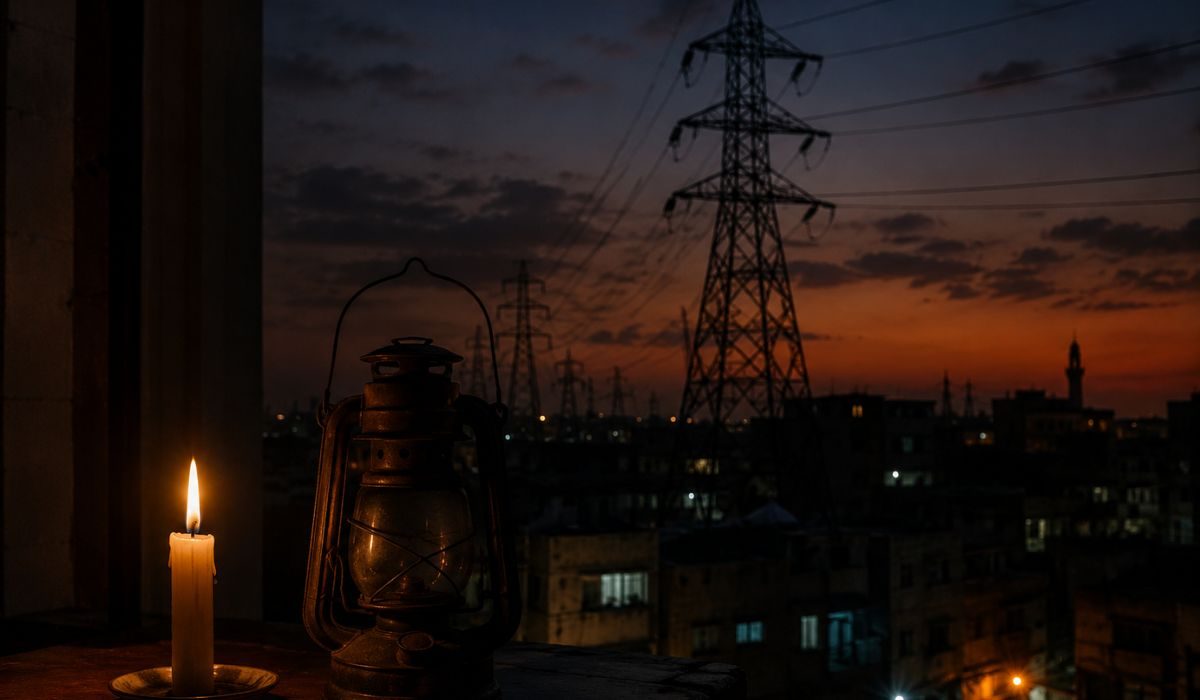 بجلی کا شارٹ فال بڑھنے کے بعد لاہور میں بجلی کے کھمبوں اور تاروں کا منظر
