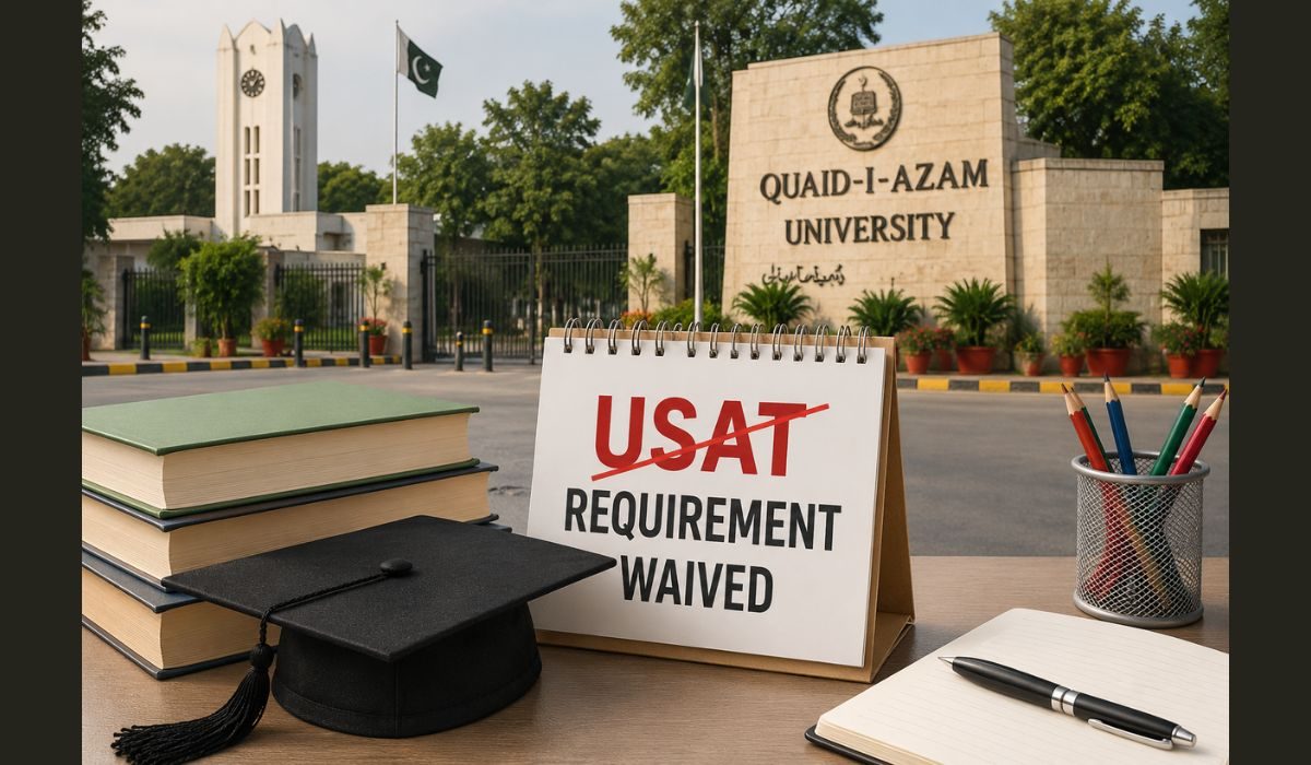 QAU: بی ایس داخلوں کے لیے یو سیٹ کی شرط ختم