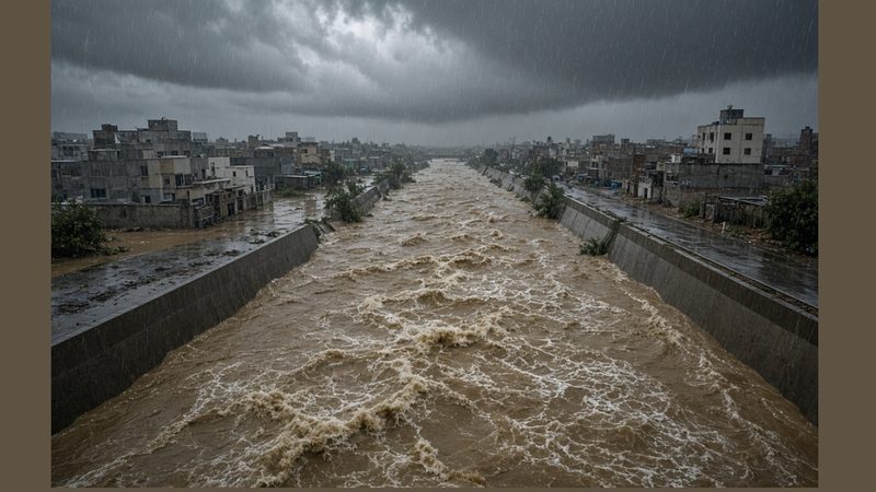 نالہ لئی خطرے کی سطح تک بلند، فلڈ الرٹ جاری