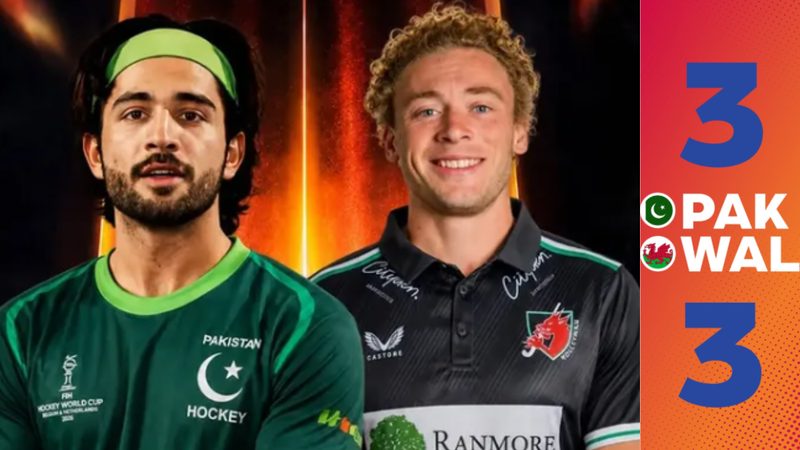 پاکستان اور ویلز کا میچ 3-3 گول سے برابر