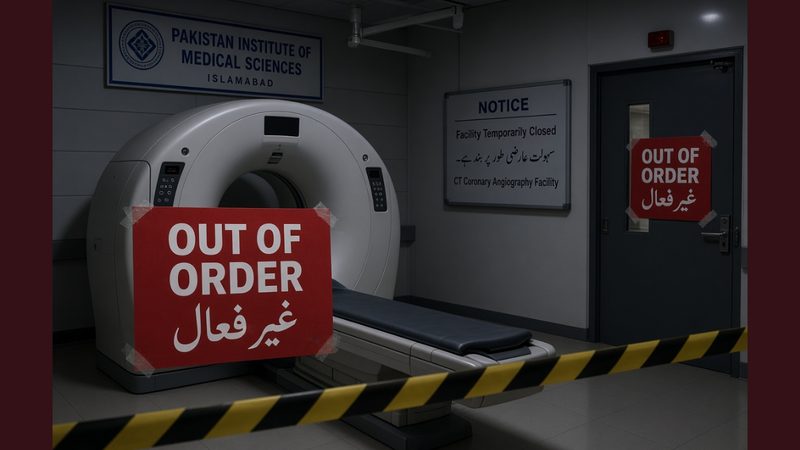 پمز میں CTCA کی سہولت "غیر فعال"