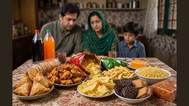 پیکٹ بند اسنیکس اور میٹھے مشروبات جو الٹرا پروسیسڈ غذائیں کہلاتے ہیں