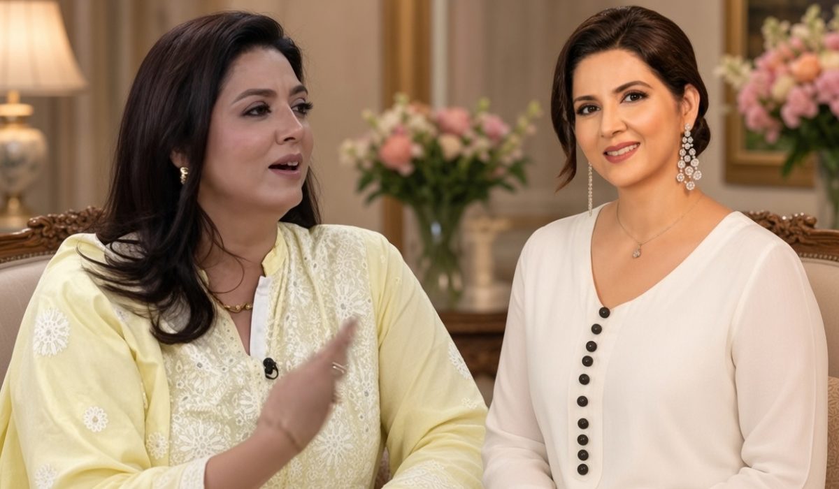 پاکستانی اداکارہ سویرا ندیم مارننگ شو میں اپنی نجی زندگی سے متعلق گفتگو کرتے ہوئے