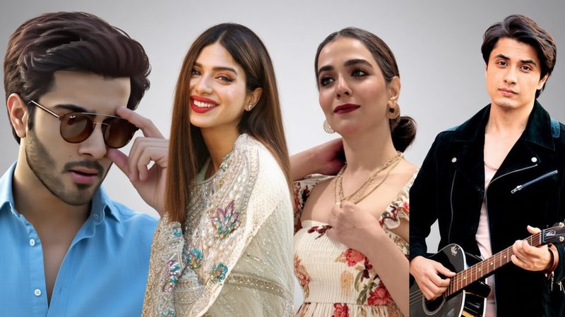 علی ظفر اور ہمائمہ ملک کی تصاویر، نئی پاکستانی کرائم سیریز میں دونوں اداکاروں کی متوقع مشترکہ اداکاری کی خبر کی عکاسی کرتی ہیں۔