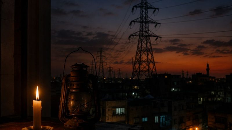 بجلی کا شارٹ فال بڑھنے کے بعد لاہور میں بجلی کے کھمبوں اور تاروں کا منظر