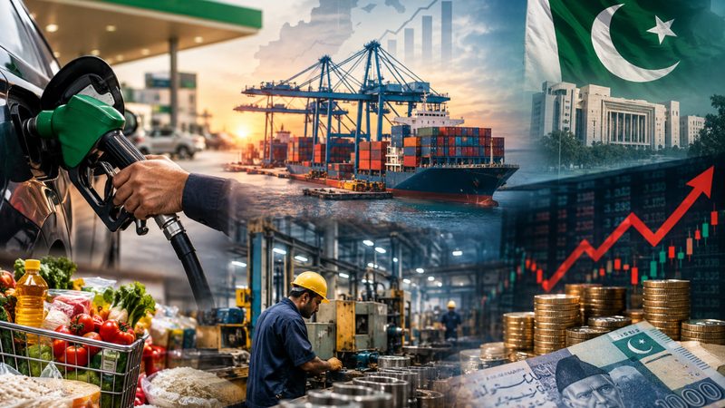 پاکستان کی معیشت کو درپیش مسائل، جن میں مہنگائی، ایندھن کی بڑھتی قیمتیں، درآمدی دباؤ اور صنعتی ترقی کی سست رفتار شامل ہیں۔
