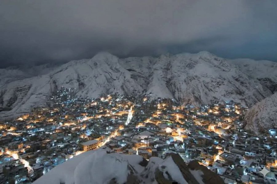 Snowfall in Quetta Valley