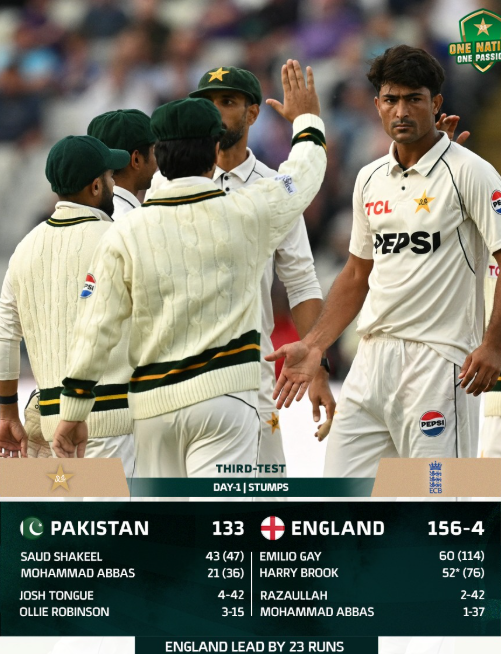 Pak VS Eng 3rd Test Day 1